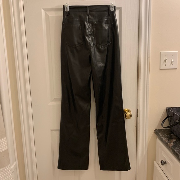 Forever 21 Leather Pants; Size XS; Black - Picture 2 of 5